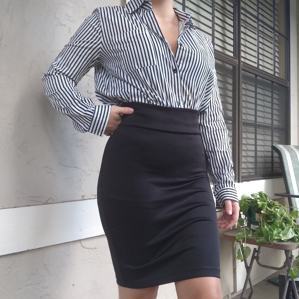 Stripe button up shirt